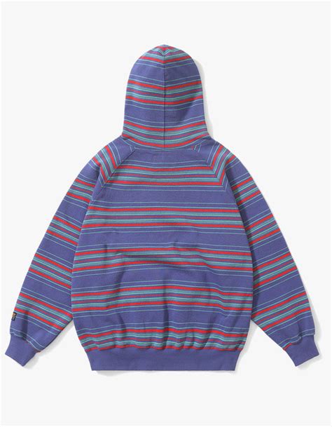 yeseyesee SN Stripe Raglan Hoodie Purple 하이츠스토어