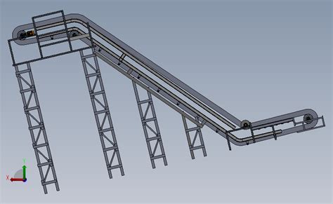 大倾角波状挡边带式输送机sw17可编辑 SOLIDWORKS 2017 模型图纸下载 懒石网