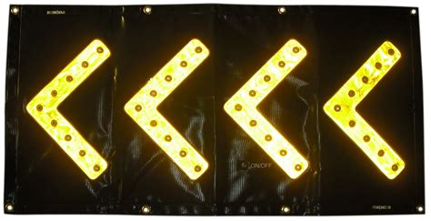 Flashing Arrow Banner With Super Bright Leds Prime Construction