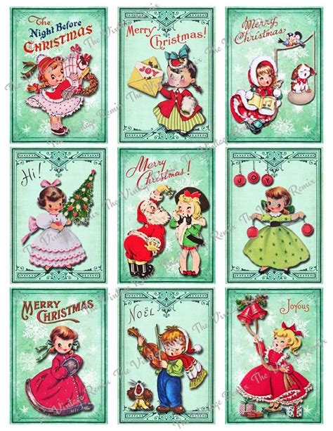 Vintage Christmas Tags Printable Printable Templates Free