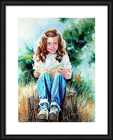 Painting Of Girl Reading Commission A Portrait