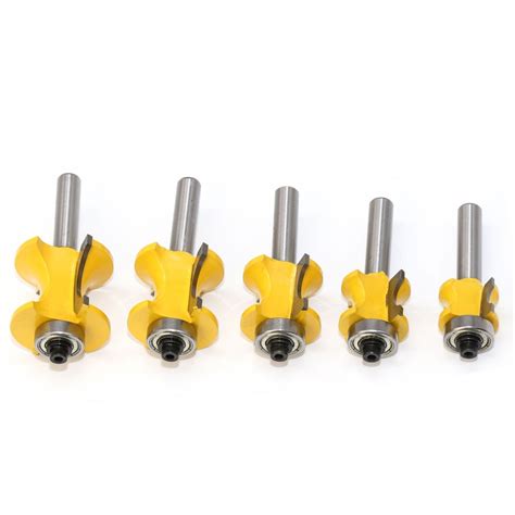 Pc Mm Shank Bullnose Router Bit Set C Carbide T Vicedeal