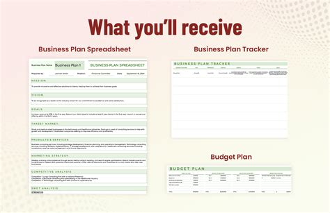 Business Plan Spreadsheet Template in Excel, Google Sheets - Download ...