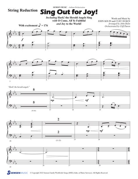 Sing Out For Joy Choral Anthem Satb String Reduction Sheet Music Pdf