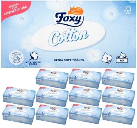 FOXY COTTON Chusteczki higieniczne wyciągane 90 12955988924 Allegro pl