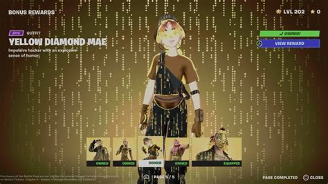 How To Unlock Yellow Diamond Mae Skin Style In Fortnite Battle Pass