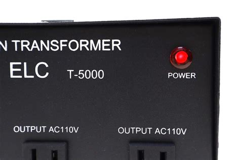 Elc T 5000 5000 Watt Voltage Converter Transformer W Circuit Breaker Protection Ebay