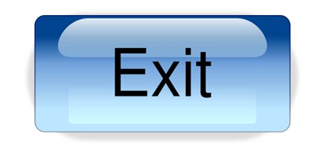 Exit Buttonpng Clip Art At Vector Clip Art Online Royalty