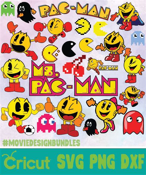 Pacman Bundle Svg Png Dxf Movie Design Bundles