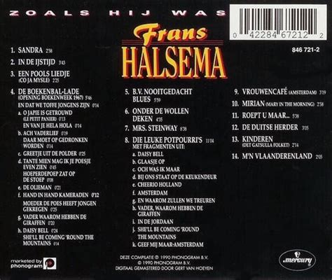 Zoals Hij Was Frans Halsema Muziek Bol