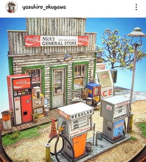 Pin Von Joetta Woodward Auf Diorama Gas Station Dioramen Diorama