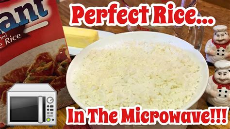 How To Make Rice In The Microwave Perfect Microwave Rice Youtube