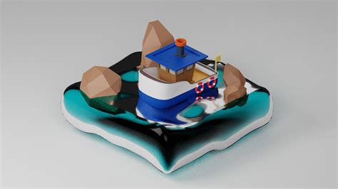 Low poly boat - Finished Projects - Blender Artists Community