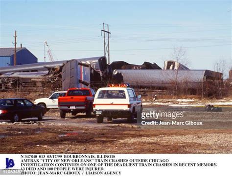 13 1999 Bourbonnais Illinois Train Crash Stock Photos High Res