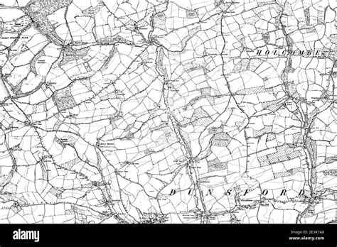 Map Of Devon Os Map Name 079 Sw Ordnance Survey 1862 1898 Stock Photo