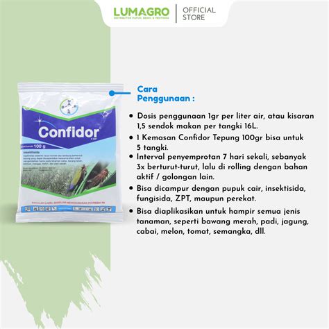 Insektisida Confidor 5WP 100gr - Imidakloprid - Lumagro