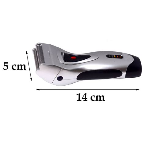 SJ Rechargeable Cordless Double Bladed Hair Shaver With Trimmer Clipper