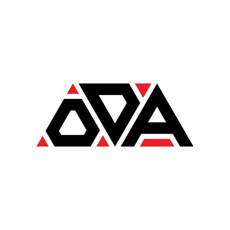 Oda Triangle Letter Logo Design With Triangle Shape Oda Triangle Logo