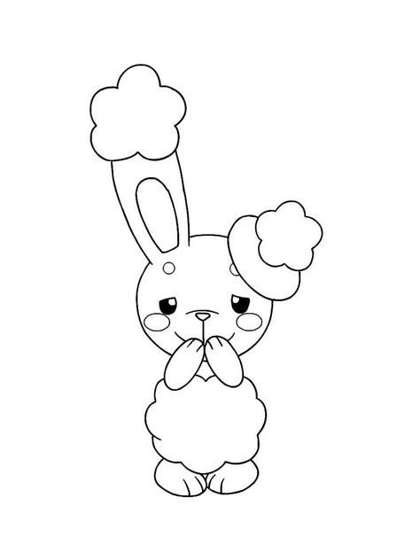 Pokemon Buneary Coloring Pages Free Printable