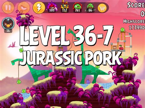 Angry Birds Jurassic Pork Level 36 7 Walkthrough Angrybirdsnest