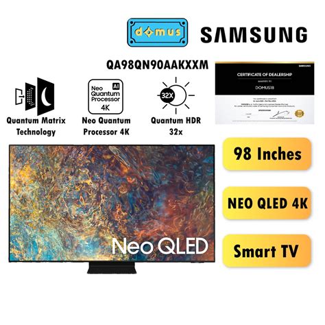 Samsung Qn90a Neo Qled 4k Smart Tv 98 Qa98qn90aakxxm Shopee Malaysia