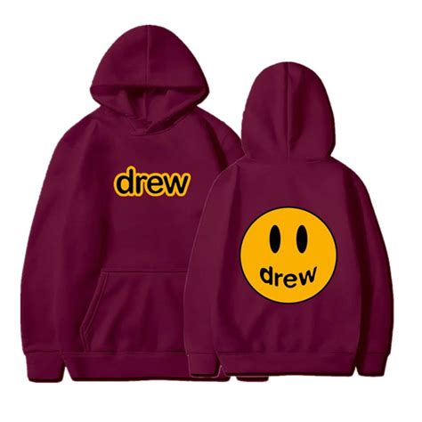 Justin Bieber Inspired Drew House Hoodie Men Women Pullover Simely Face