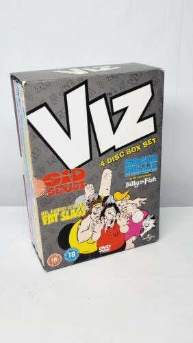 Viz Boxset Dvd 4 Disc Box Set Roger Mellie Billy The Fish Rare