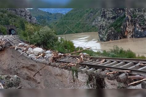 The Railway Near Jablanica Is Hanging In The Air Incalculable Damage