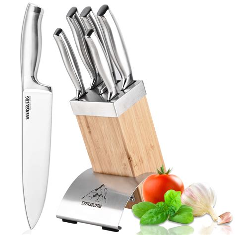 Svensbjerg 5 Piece Knife Block Set With Knives Stainless Steel