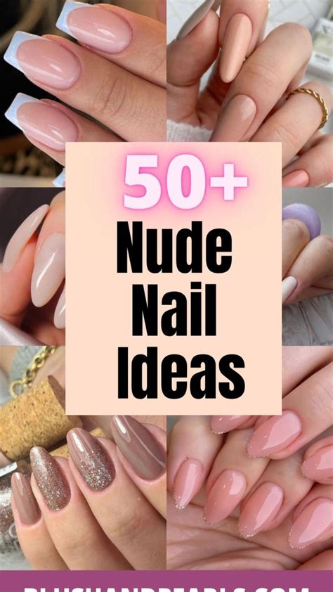 Classy Nude Nails For An Old Money Look Blush Pearls Nude Nails Nude Nails With