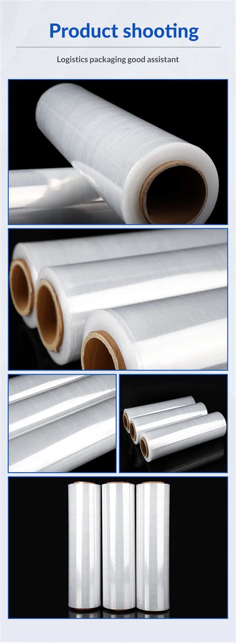 Transparent Manual Stretch Wrapping Film Soft Packaging Film Lldpe