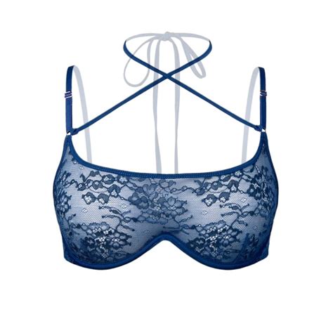 Rush Wired Bra Denim Blue Monique Morin Lingerie Wolf Badger