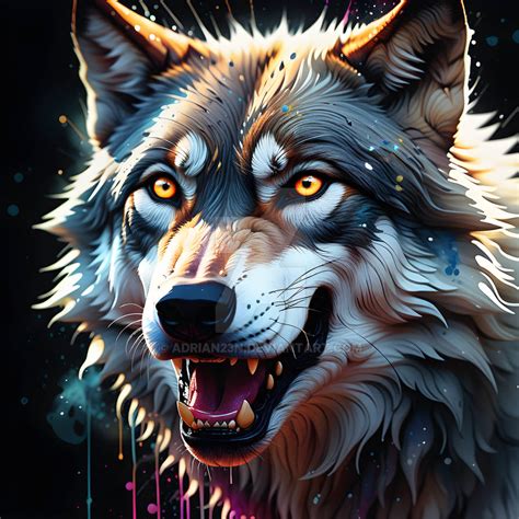 Angry Wolf by Adrian23N on DeviantArt