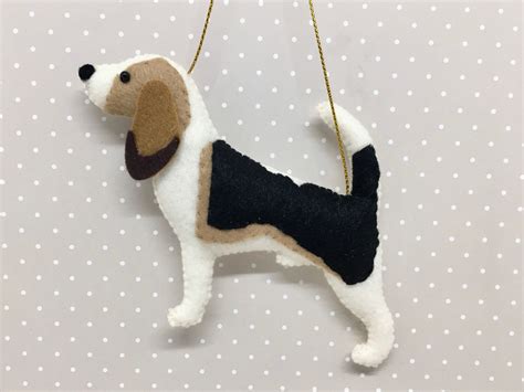 Beagle Ornament Dog Christmas Ornament Beagle Ts Beagle Etsy