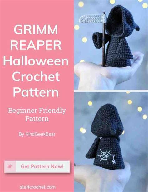 Grimm Reaper Halloween Crochet Pattern Halloween Crochet Patterns