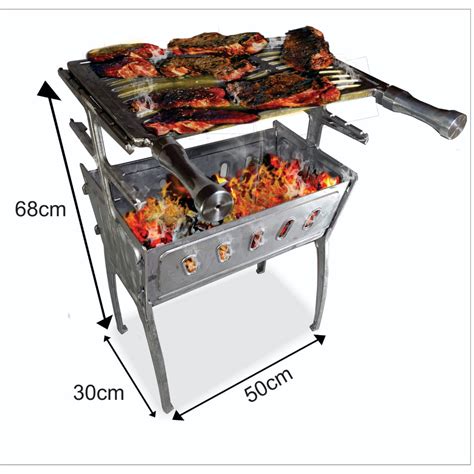 Churrasqueira De Alum Nio Fundido Desmont Vel E Port Til Premium