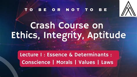 Free Ethics Crash Course For Mains L Essence Determinants Youtube