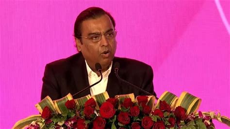 India News Mukesh Ambani Says India On Very Strong Growth Path Usd