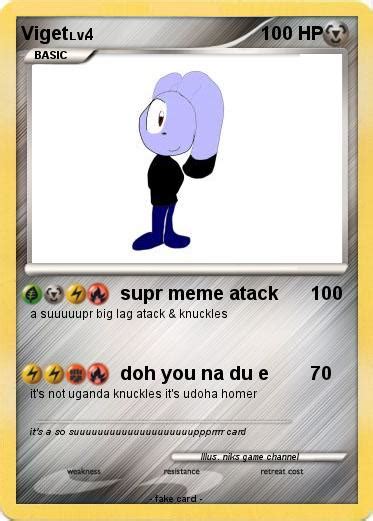 Pokémon Viget Supr Meme Atack My Pokemon Card