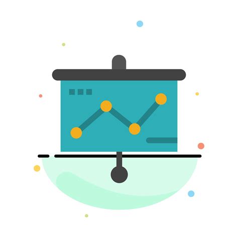 Chart Presentation Graph Projector Abstract Flat Color Icon Template