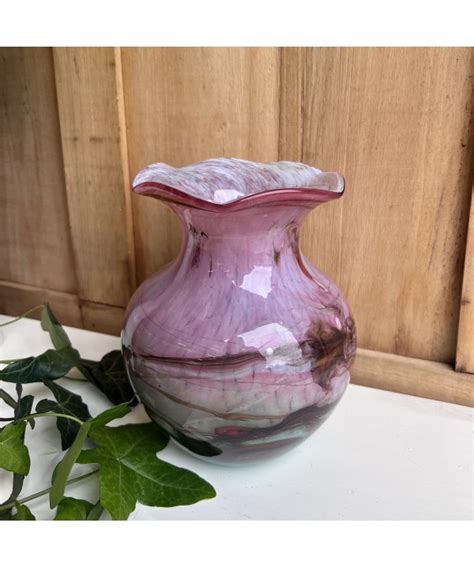 Vase En Verre Souffl Color