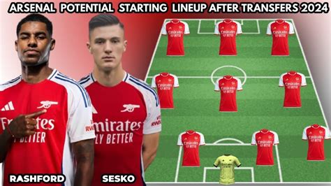 ARSENAL Potential Starting Lineup With Transfers Confirmed Transfers