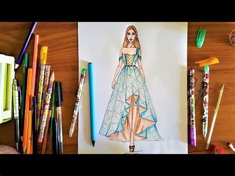 How To Draw A Wonderful Dress Prom Dress Drawing Atelier Yuwa Ciao Jp