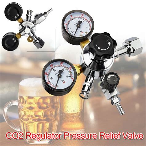 Ttlife Beer Co2 Keg Regulator W Safety Pressure R Grandado