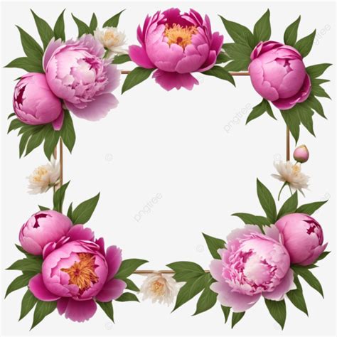 Beautiful Peony Flower Frame Beautiful Peonies Flower Frames Peonies