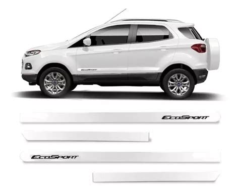 Friso Lateral Ecosport Escrita Cromada Alto Relevo