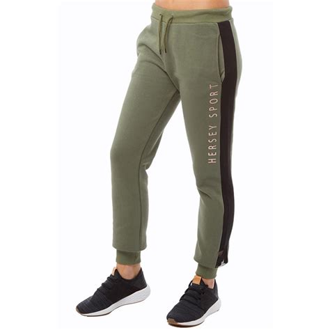 Buy Beck And Hersey Womens Kendall Joggers Khakigold Foil