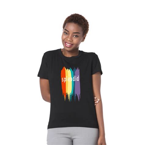 Women S Lesbian Pride Rainbow Splendid Print Summer T Shirt Tee In T Shirts From Women S