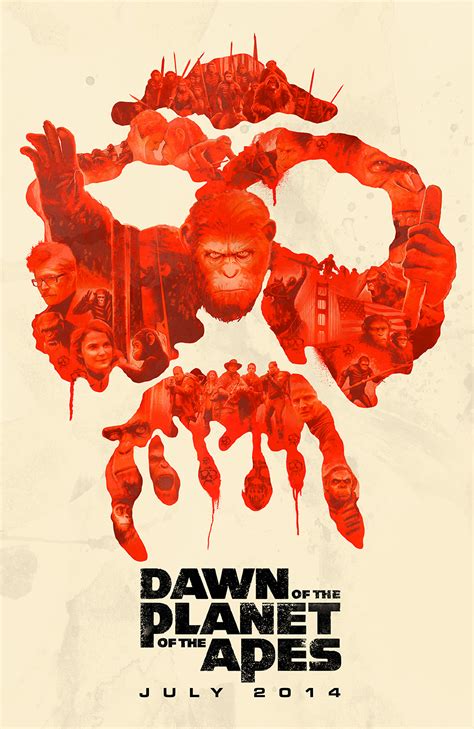 New Dawn of the Planet of the Apes Poster by Artist Janee Meadows