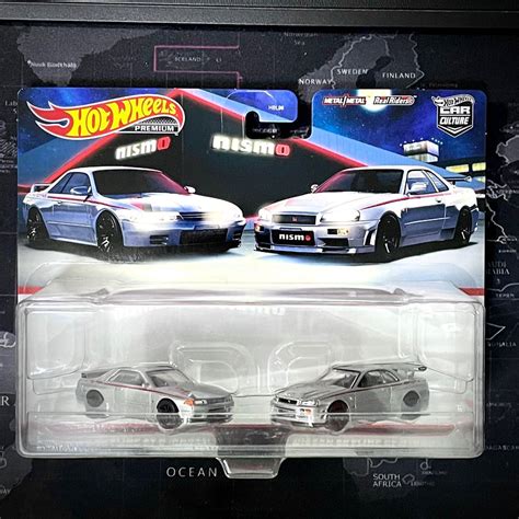 Hot Wheels Premium 2 Pack Nissan Gt R Nismo Set Bnr32 And Bnr34 Japan Stock Hobbies And Toys